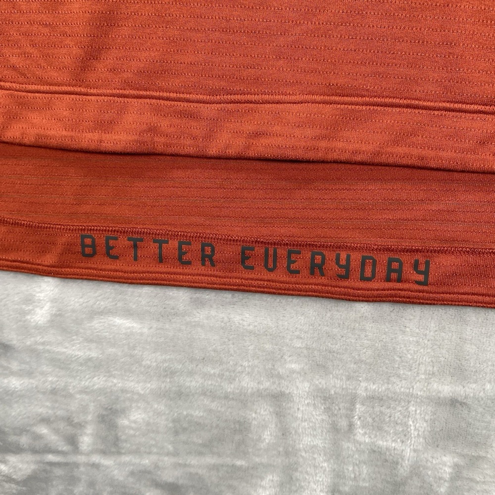 Lululemon T-Shirt mens XXL License To Train Crew Neck Orange - Picture 7 of 14